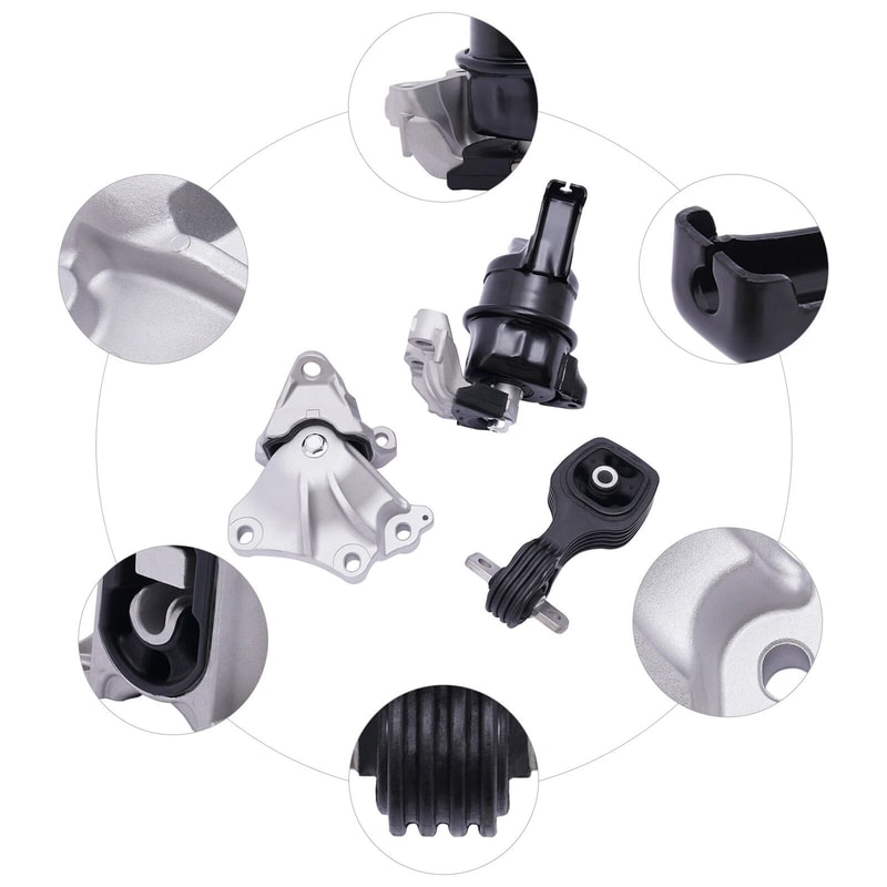 Honda Civic Engine Motor Mount Kit With Torque Rod And Trans Mount 1