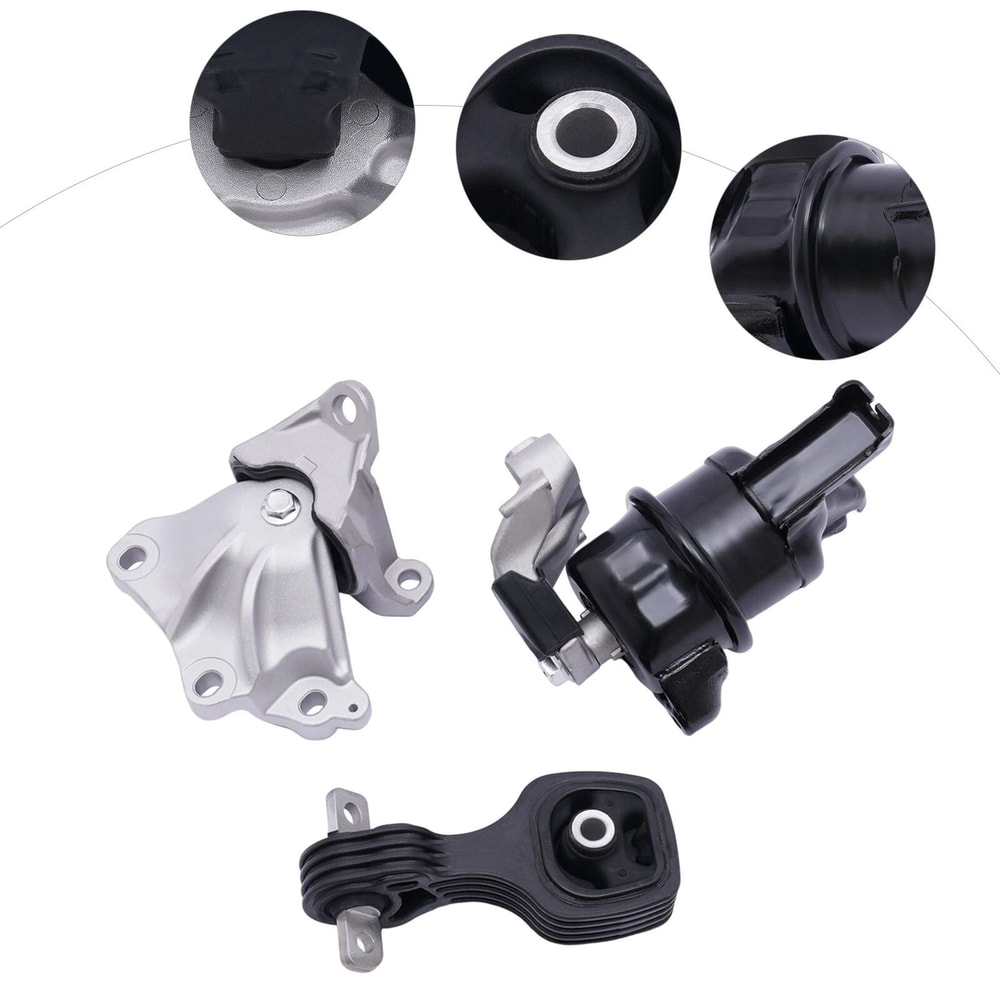 Honda Civic Engine Motor Mount Kit With Torque Rod And Trans Mount 2