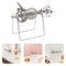 Vintage Stainless Steel Manual Popcorn Maker Hand Crank Home Popper 9