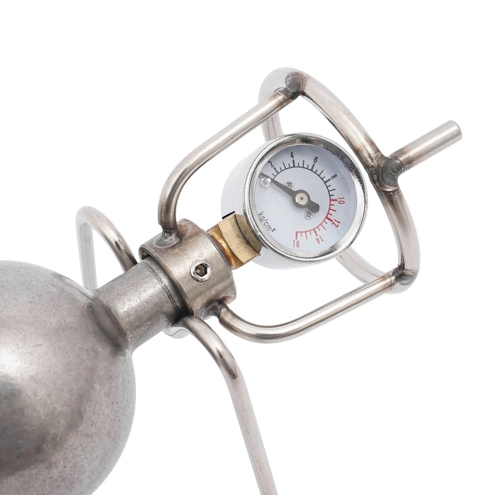 Vintage Stainless Steel Manual Popcorn Maker Hand Crank Home Popper 2