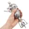 Vintage Stainless Steel Manual Popcorn Maker Hand Crank Home Popper 4