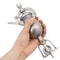Vintage Stainless Steel Manual Popcorn Maker Hand Crank Home Popper 4