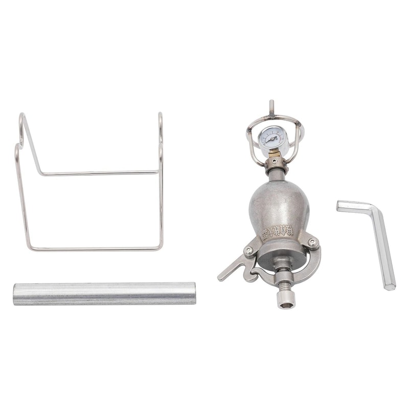 Vintage Stainless Steel Manual Popcorn Maker Hand Crank Home Popper 5