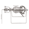 Vintage Stainless Steel Manual Popcorn Maker Hand Crank Home Popper 8