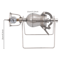 Vintage Stainless Steel Manual Popcorn Maker Hand Crank Home Popper 8