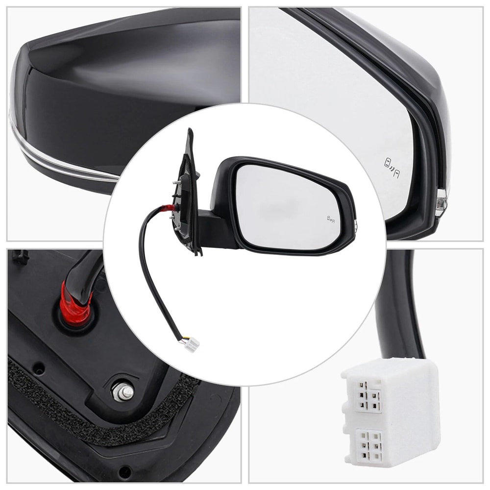 Tacoma Mirror RH Passenger Side Heated Turn Signal BSD PTM Cap 16