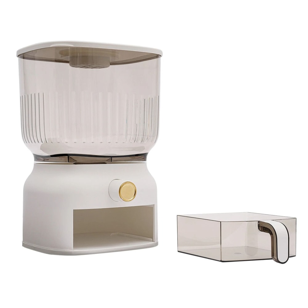 Premium Large Capacity Rice Dispenser Grain Storage Container Space Saving Kitchen Organizer With 12