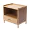 Modern Bedside Table With Drawer Storage Nightstand Space Saving End Table 8