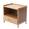 Modern Bedside Table With Drawer Storage Nightstand Space Saving End Table 8