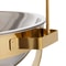 Gold Round Chafing Dish With Hanging Lid Buffet Food Warmer 8
