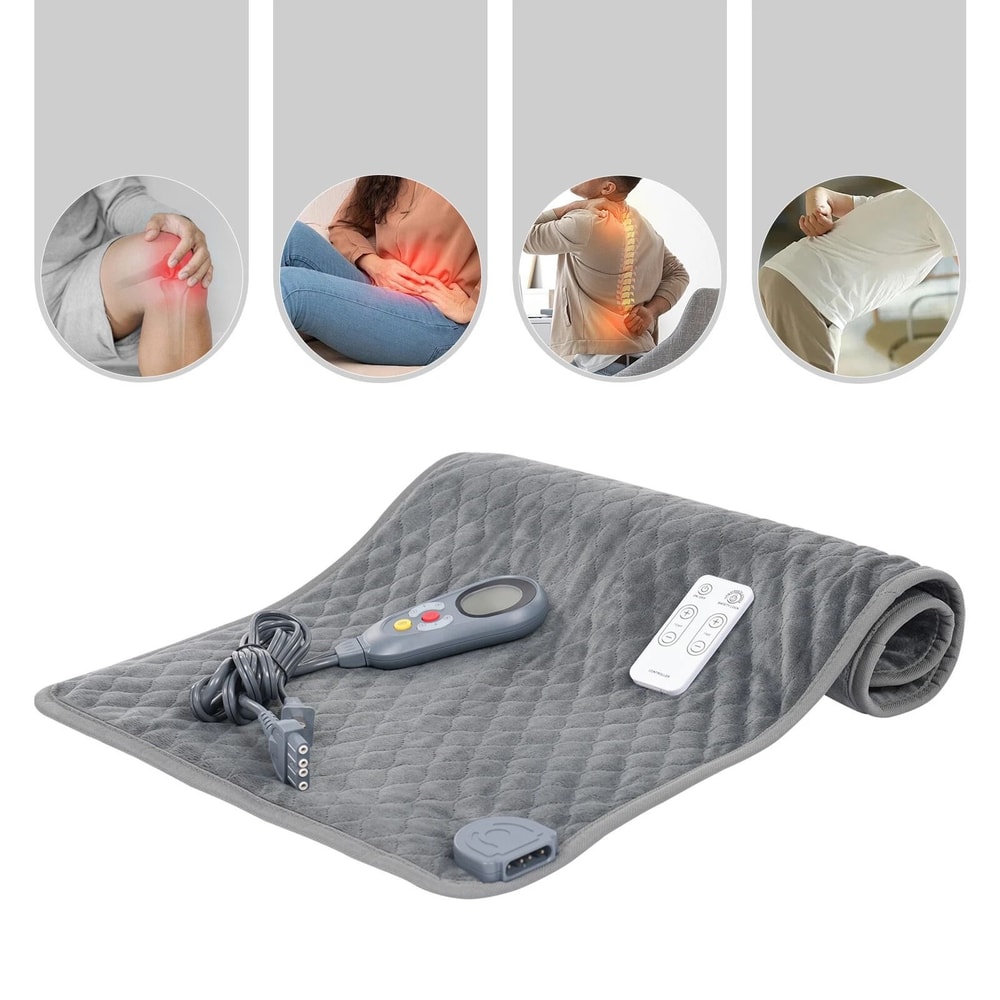 Large Electric Pain Relief Heating Pad For Back Cramps With Adjustable Heat Settings 16