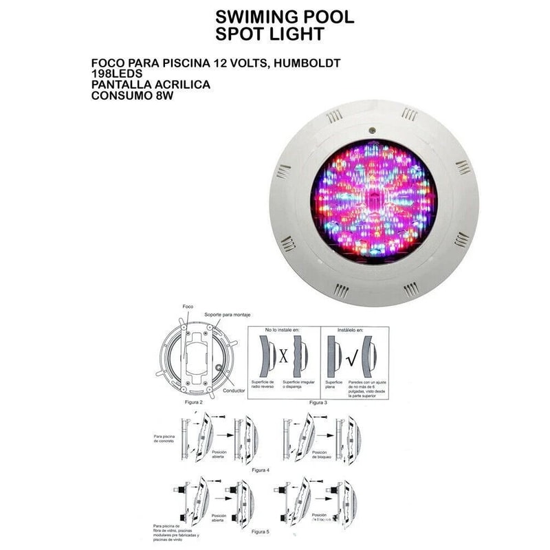 Premium Underwater Pool Light RGB LED Waterproof HighBrightness RGB Pool Lights 1