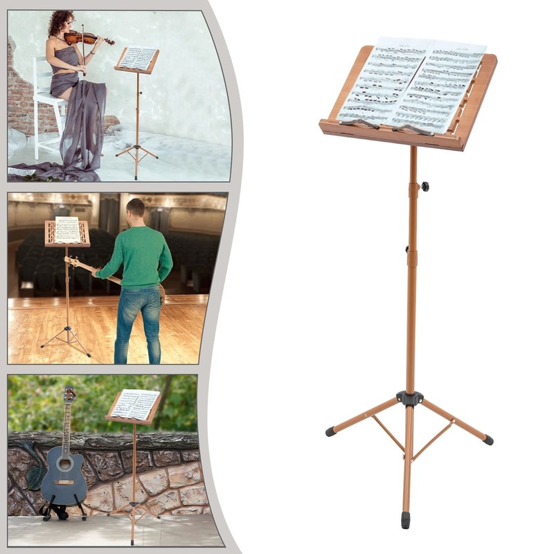 Portable Music Stand Professional Sheet Music Score Rack For Practice And Performance 1