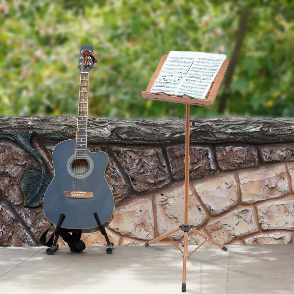 Portable Music Stand Professional Sheet Music Score Rack For Practice And Performance 2