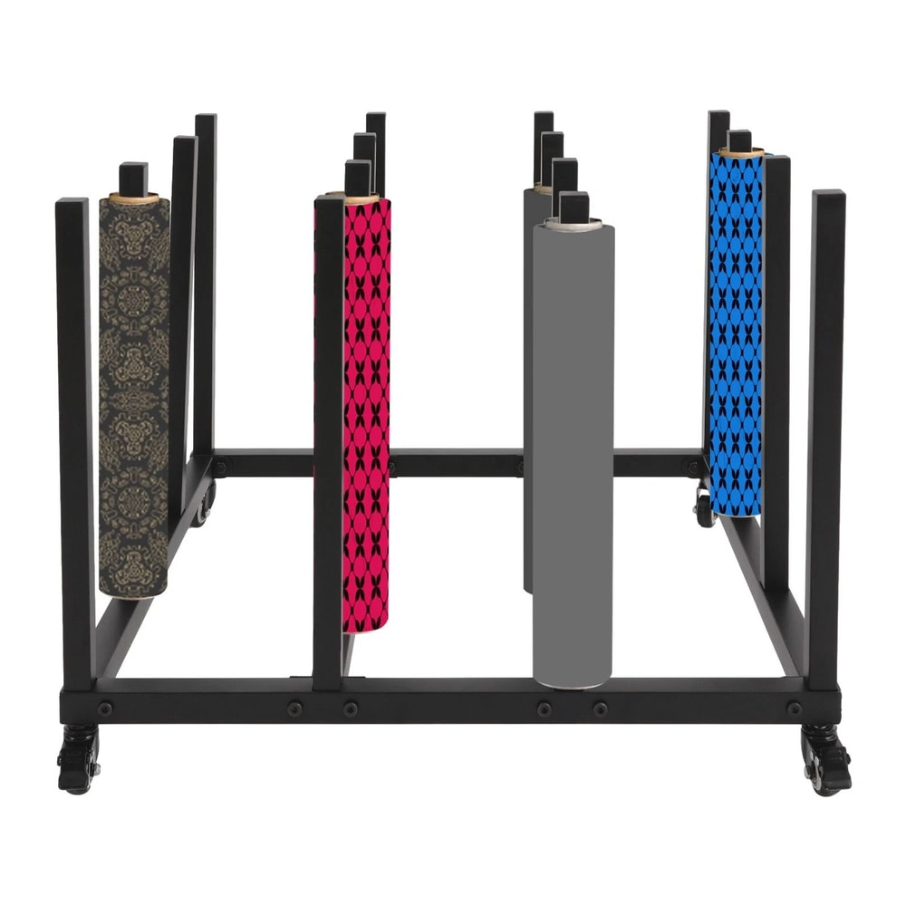 Premium Mobile Blueprint Storage Stand 16 Roll Storage Cart Roll File Organizer 10