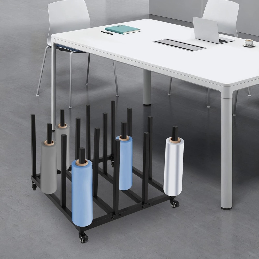 Premium Mobile Blueprint Storage Stand 16 Roll Storage Cart Roll File Organizer 3