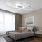 Modern Geometric LED Ceiling Light Dimmable Flush Mount Ceiling Light For Living Room Bedroom 1