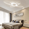 Modern Geometric LED Ceiling Light Dimmable Flush Mount Ceiling Light For Living Room Bedroom 2