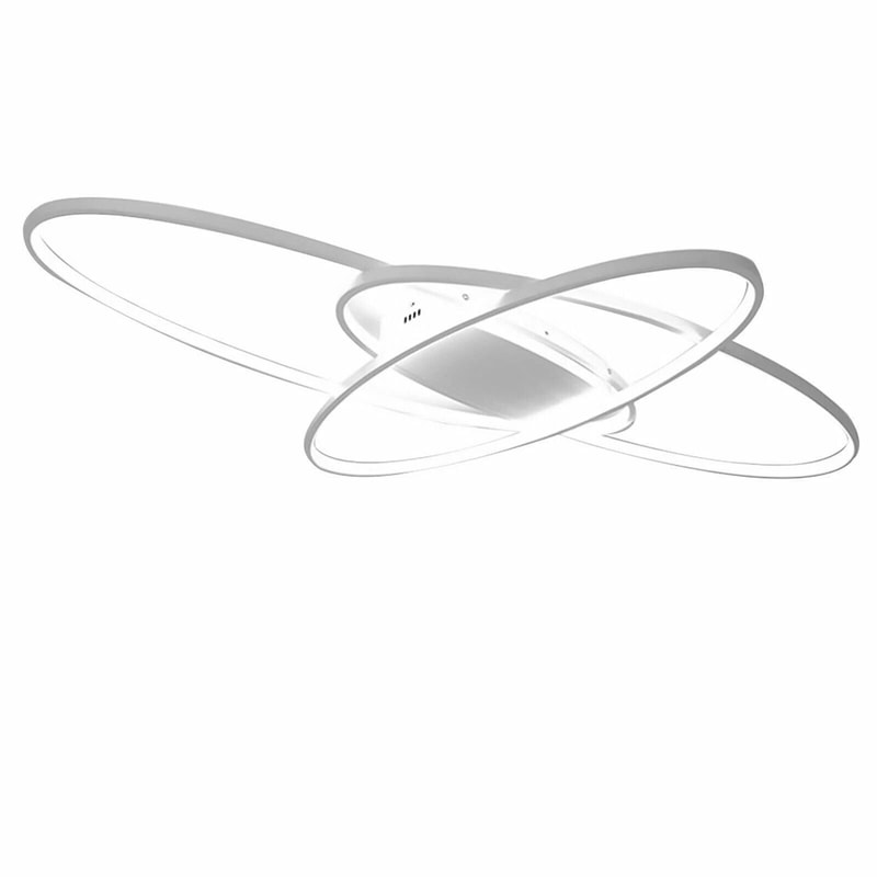 Modern Geometric LED Ceiling Light Dimmable Flush Mount Ceiling Light For Living Room Bedroom 4