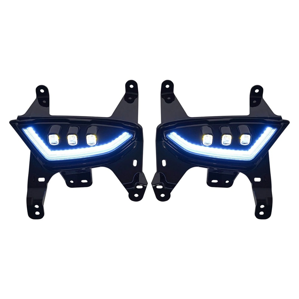 Premium LED Fog Lights Daytime Running Light Turn Signal Kit High Output Fog Lamp Upgrade 4