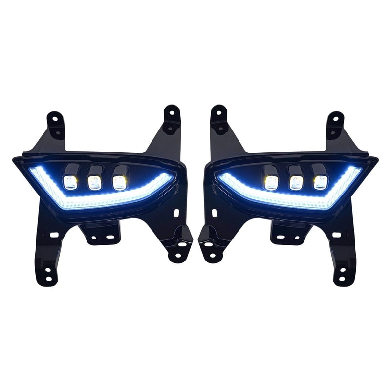 Premium LED Fog Lights Daytime Running Light Turn Signal Kit High Output Fog Lamp Upgrade 4