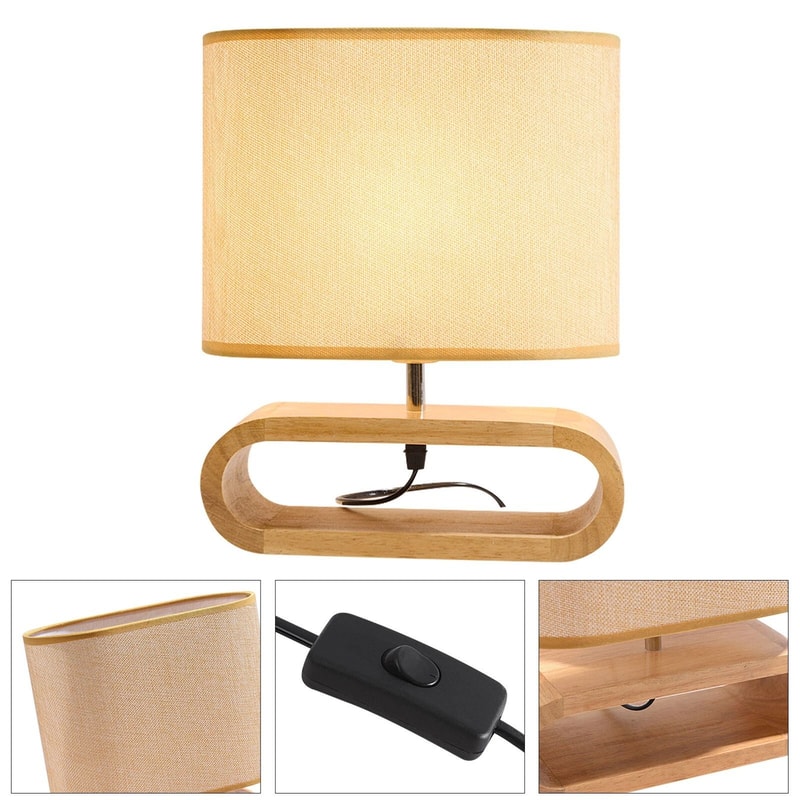 Modern Bedside Table Lamp Compact Nightstand Light Small Desk Lamp For Bedroom Living Room 1