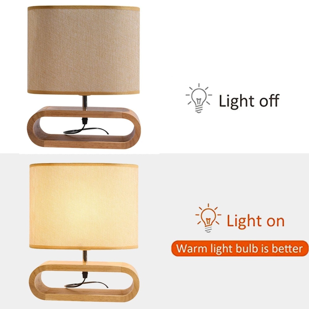 Modern Bedside Table Lamp Compact Nightstand Light Small Desk Lamp For Bedroom Living Room 3
