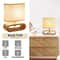 Modern Bedside Table Lamp Compact Nightstand Light Small Desk Lamp For Bedroom Living Room 8