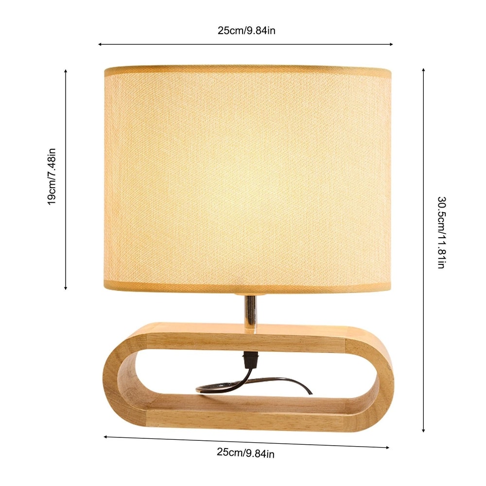 Modern Bedside Table Lamp Compact Nightstand Light Small Desk Lamp For Bedroom Living Room 9