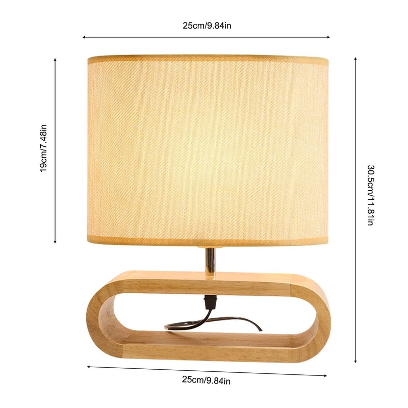 Modern Bedside Table Lamp Compact Nightstand Light Small Desk Lamp For Bedroom Living Room 9