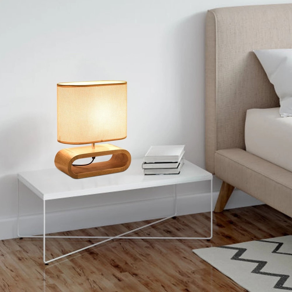 Modern Bedside Table Lamp Compact Nightstand Light Small Desk Lamp For Bedroom Living Room 11