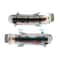 Mercedes Side Mirror LED Turn Signal Lights Pair Gray Amber 8