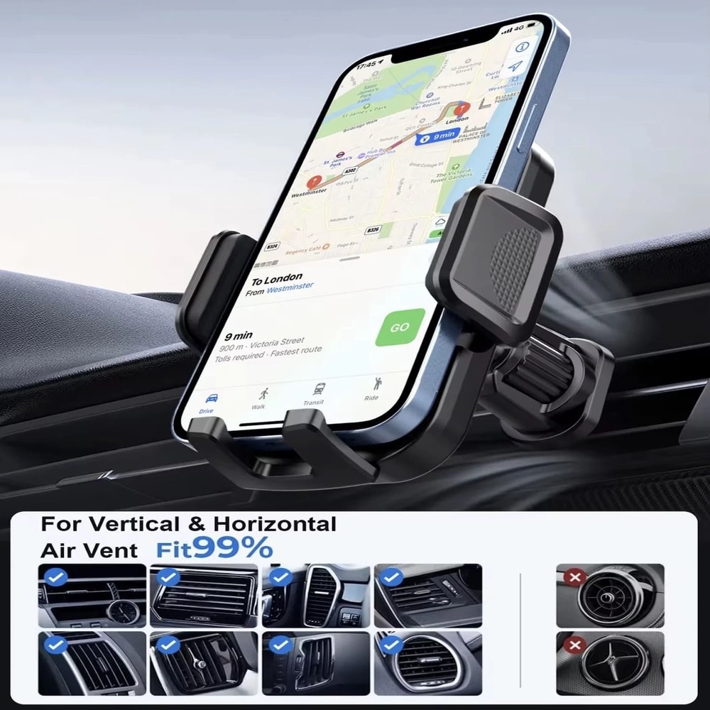 Universal Car Phone Mount 360 Rotating Phone Holder For Dashboard Windshield Air Vent 5