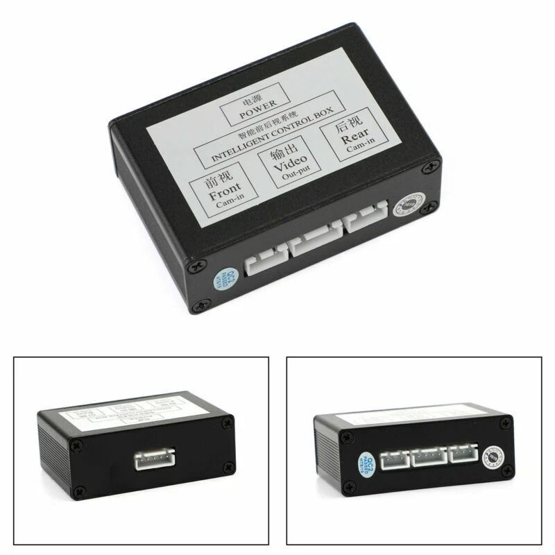Universal Car Front Rear Parking Camera Control Box 2 Channel Camera Switch Converter 1