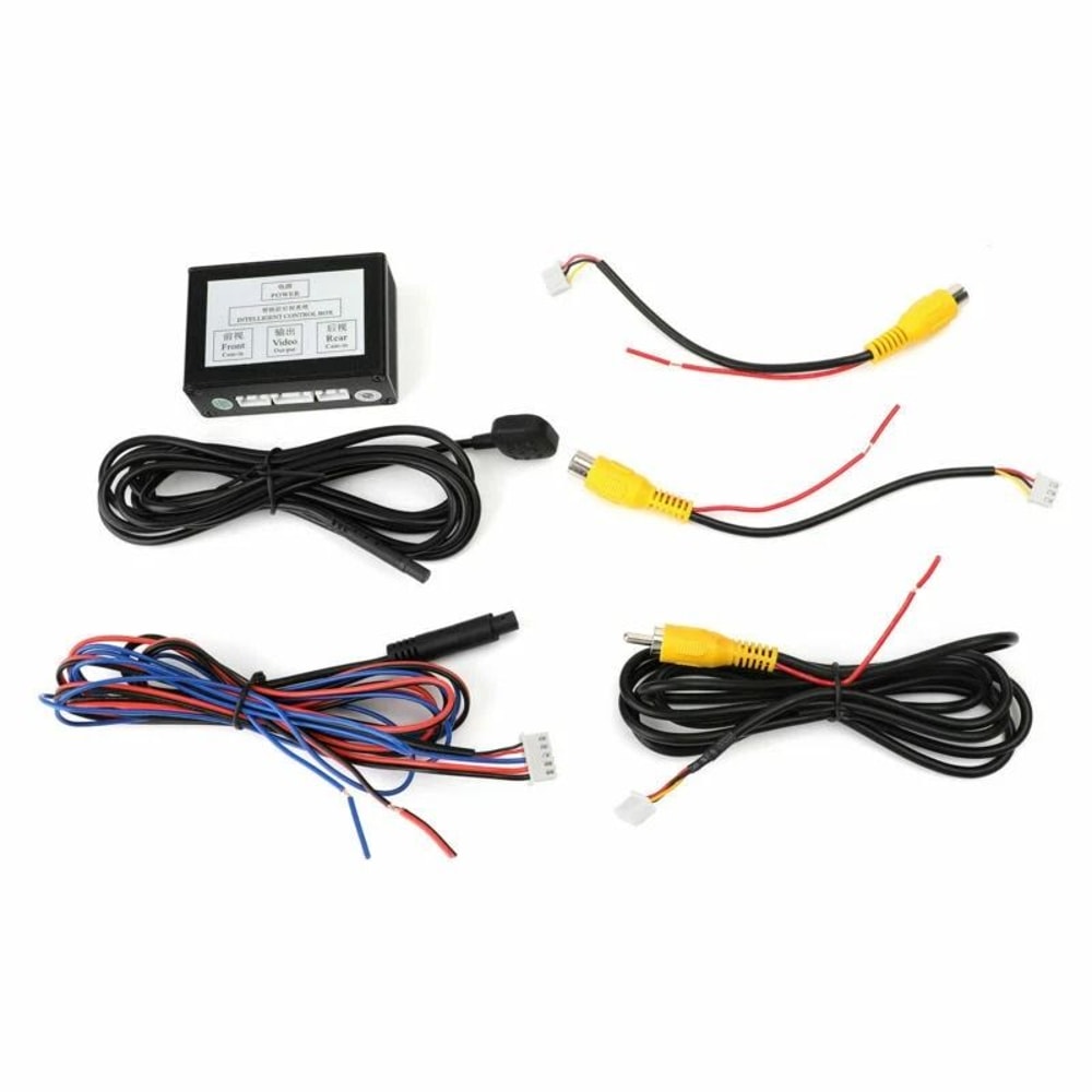 Universal Car Front Rear Parking Camera Control Box 2 Channel Camera Switch Converter 6