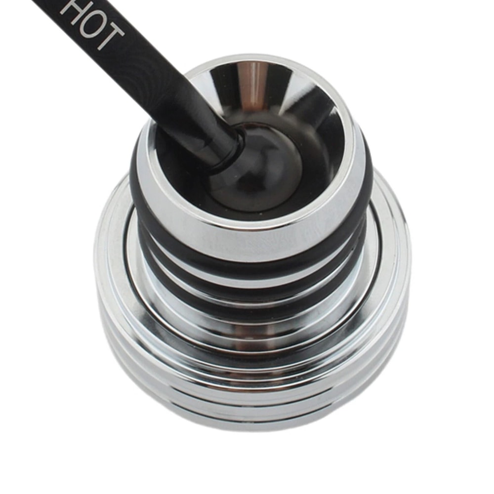 Premium Oil Dipstick Cap Plug Replacement For Harley Softail Silver 5