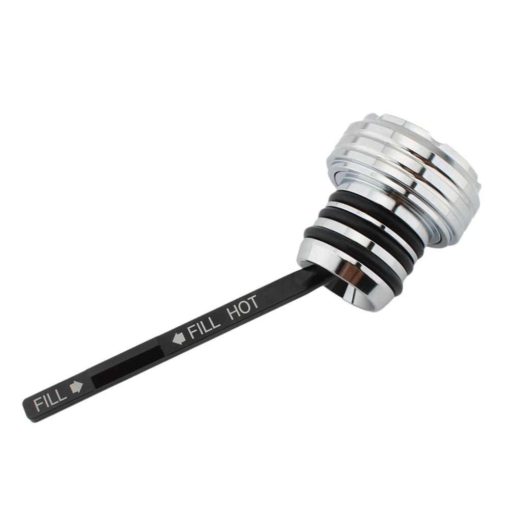 Premium Oil Dipstick Cap Plug Replacement For Harley Softail Silver 6