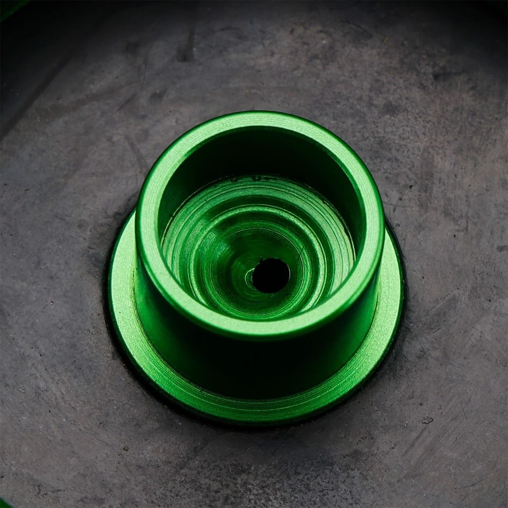 Green Aluminum Vented Fuel Tank Cap For Kawasaki 2