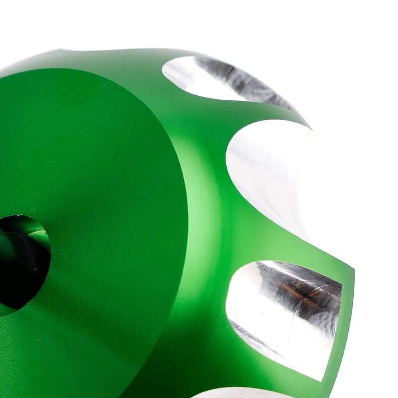 Green Aluminum Vented Fuel Tank Cap For Kawasaki 3