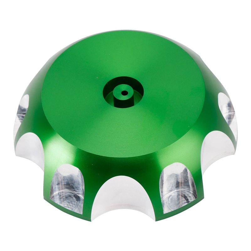 Green Aluminum Vented Fuel Tank Cap For Kawasaki 4