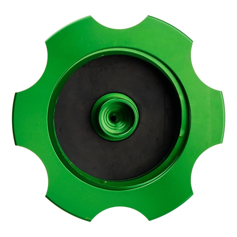 Green Aluminum Vented Fuel Tank Cap For Kawasaki 5