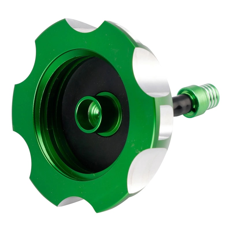 Green Aluminum Vented Fuel Tank Cap For Kawasaki 0