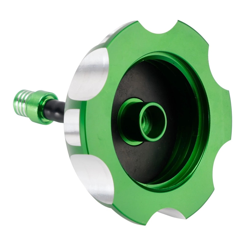 Green Aluminum Vented Fuel Tank Cap For Kawasaki 6