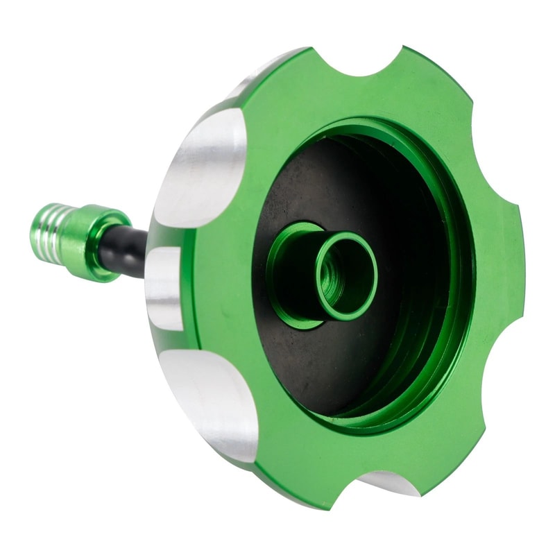 Green Aluminum Vented Fuel Tank Cap For Kawasaki 6