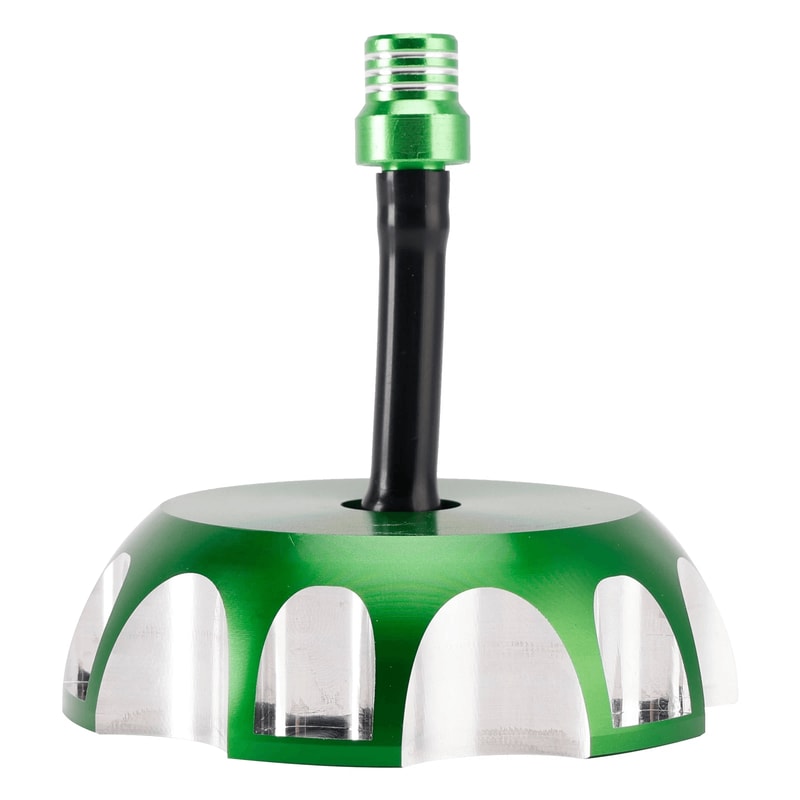 Green Aluminum Vented Fuel Tank Cap For Kawasaki 8