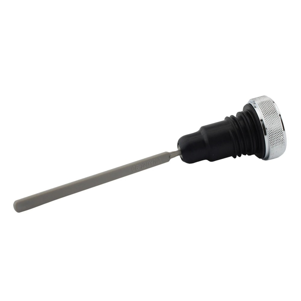 Harley Dyna Oil Dipstick Tank Cap Plug Silver 2