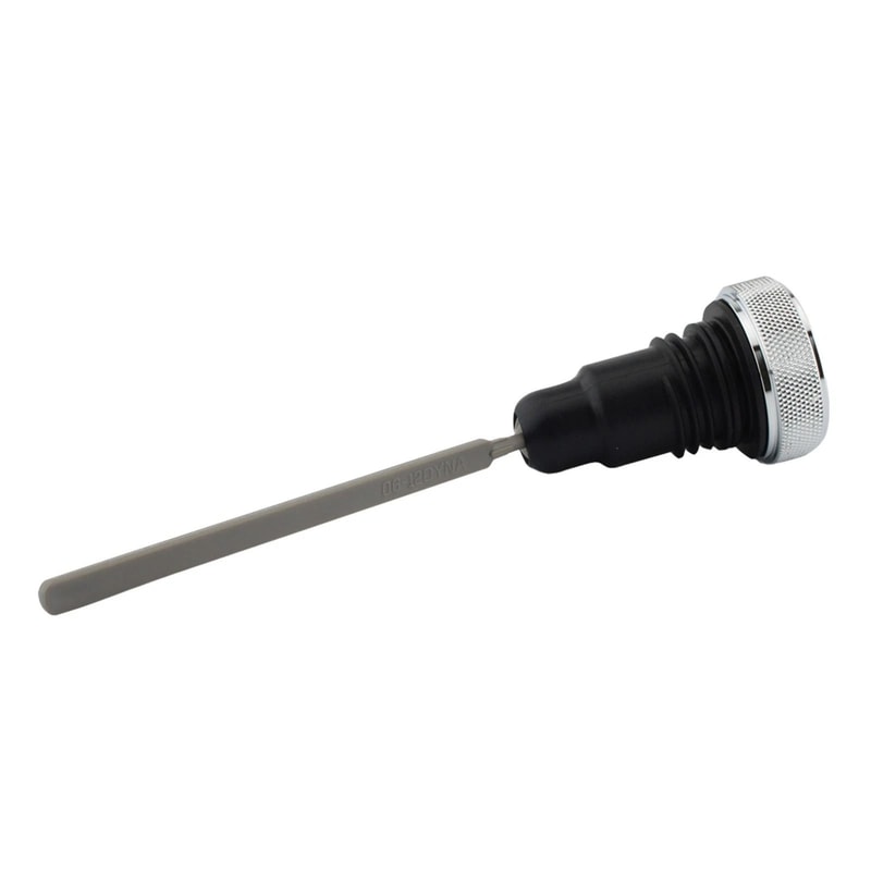 Harley Dyna Oil Dipstick Tank Cap Plug Silver 2