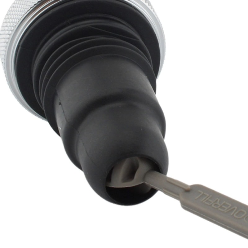 Harley Dyna Oil Dipstick Tank Cap Plug Silver 5
