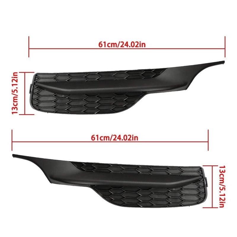 Premium Front Fog Light Bezel Kit For Honda Accord Left Right Fog Lamp Covers 6