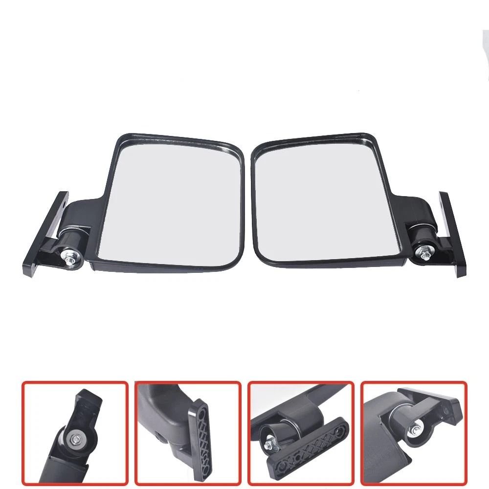Folding Golf Cart Side Mirrors For EZGO Yamaha Club Car 4